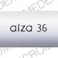 Concerta (Methylphenidate (oral) [ meth-il-fen-i-date ])-alza 36-36 mg-White-Oval