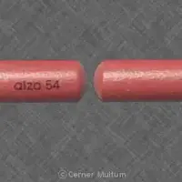 Concerta (Methylphenidate (oral) [ meth-il-fen-i-date ])-alza 54-54 mg-Red-Oval