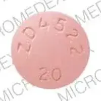 Crestor (Rosuvastatin [ roe-soo-va-sta-tin ])-ZD4522 20-20 mg-Pink-Round