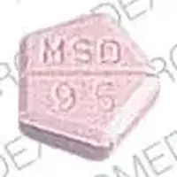 Decadron (Dexamethasone (oral) [ dex-a-meth-a-sone ])-DECADRON MSD 95-1.5 mg-Pink-Five-sided