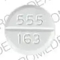 Diazepam (injection) (Diazepam (injection) [ dye-az-e-pam ])-barr 555 163-2 mg-White-Round