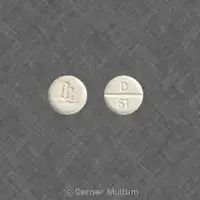 Diazepam (Diazepam (oral) [ dye-az-e-pam ])-LL D 51-2 mg-White-Round