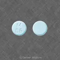 Dicyclomine (Dicyclomine (oral/injection) [ dye-sye-kloe-meen ])-M D6-20 mg-Blue-Round