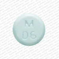 Dicyclomine (Dicyclomine (oral/injection) [ dye-sye-kloe-meen ])-M D6-20 mg-Blue-Round