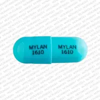 Dicyclomine (Dicyclomine (oral/injection) [ dye-sye-kloe-meen ])-MYLAN 1610 MYLAN 1610-10 mg-Blue-Capsule-shape