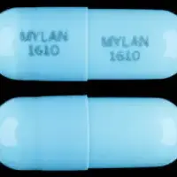 Dicyclomine (Dicyclomine (oral/injection) [ dye-sye-kloe-meen ])-MYLAN 1610 MYLAN 1610-10 mg-Blue-Capsule-shape