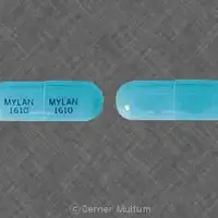 Dicyclomine (Dicyclomine (oral/injection) [ dye-sye-kloe-meen ])-MYLAN 1610 MYLAN 1610-10 mg-Blue-Capsule-shape