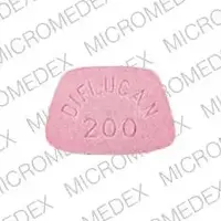 Diflucan (Fluconazole [ floo-koe-na-zole ])-DIFLUCAN 200 ROERIG-200 mg-Pink-Four-sided