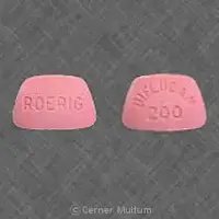 Diflucan (Fluconazole [ floo-koe-na-zole ])-DIFLUCAN 200 ROERIG-200 mg-Pink-Four-sided