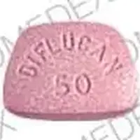 Diflucan (Fluconazole [ floo-koe-na-zole ])-DIFLUCAN 50 ROERIG-50 mg-Pink-Four-sided