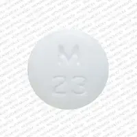 Diltiazem (Diltiazem (oral/injection) [ dil-tye-a-zem ])-M 23-30 mg-White-Round