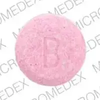 Children's allergy relief (Diphenhydramine [ dye-fen-hye-dra-meen ])-B-diphenhydramine citrate 19 mg-Pink-Round