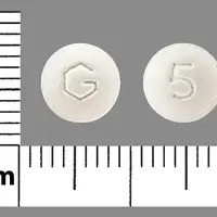 Donepezil (Donepezil (oral) [ doe-nep-e-zil ])-G 5-5 mg-White-Round