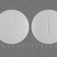 Doxazosin (Doxazosin [ dox-ay-zo-sin ])-N 590 1-1 mg-White-Round