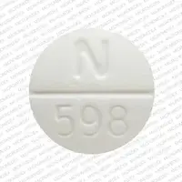 Doxazosin (Doxazosin [ dox-ay-zo-sin ])-N 598 8-8 mg-White-Round