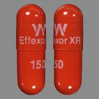 Effexor (Venlafaxine [ ven-la-fax-een ])-W Effexor XR 150-150 mg-Orange-Capsule-shape