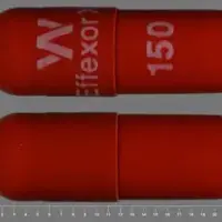 Effexor (Venlafaxine [ ven-la-fax-een ])-W Effexor XR 150-150 mg-Orange-Capsule-shape