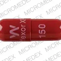 Effexor (Venlafaxine [ ven-la-fax-een ])-W Effexor XR 150-150 mg-Orange-Capsule-shape