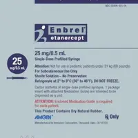 Enbrel sureclick (Etanercept [ ee-tan-er-sept ])-25 mg/0.5 mL single-dose prefilled syringe