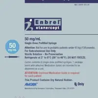 Enbrel (Etanercept [ ee-tan-er-sept ])-medicine-50 mg/mL single-dose prefilled syringe