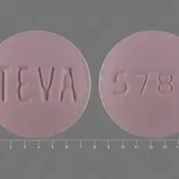 Entecavir (Entecavir [ en-tek-a-vir ])-TEVA 5787-1 mg-Pink-Round