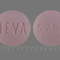 Entecavir (Entecavir [ en-tek-a-vir ])-TEVA 5787-1 mg-Pink-Round