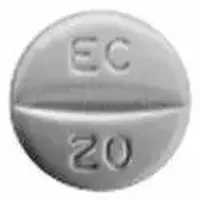 Escitalopram (Escitalopram)-M EC 20-20 mg (base)-White-Round