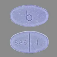 Estradiol vaginal (Estradiol vaginal (systemic) [ es-tra-dye-ole-va-jin-ul ])-b 886 1-1 mg-Purple-Oval