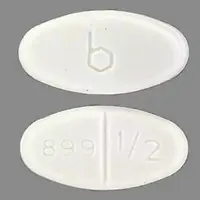 Estradiol vaginal (Estradiol vaginal (systemic) [ es-tra-dye-ole-va-jin-ul ])-b 899 1/2-0.5 mg-White-Oval