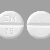 Euthyrox (Levothyroxine [ lee-voe-thye-rox-een ])-EM 75-75 mcg-White-Round