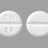 Euthyrox (Levothyroxine [ lee-voe-thye-rox-een ])-EM 88-88 mcg-White-Round