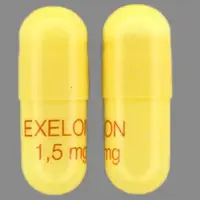 Exelon (Rivastigmine (oral) [ ri-va-stig-meen ])-EXELON 1,5mg-1.5 mg-Yellow-Capsule-shape