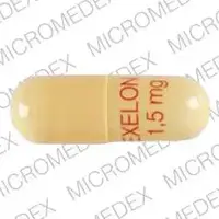 Exelon (Rivastigmine (oral) [ ri-va-stig-meen ])-EXELON 1,5mg-1.5 mg-Yellow-Capsule-shape