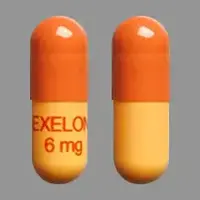 Exelon (Rivastigmine (oral) [ ri-va-stig-meen ])-EXELON 6 mg-6 mg-Red / Orange-Capsule-shape