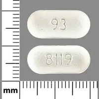 Famciclovir (Famciclovir [ fam-sye-klo-veer ])-93 8119-500 mg-White-Capsule-shape