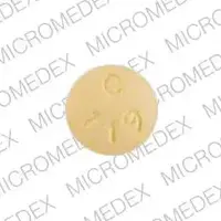 Famotidine (Famotidine [ fam-oh-ti-deen ])-C 119-20 mg-Yellow-Round