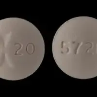 Famotidine (Famotidine [ fam-oh-ti-deen ])-Logo 20 5728-20 mg-Beige-Round