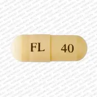 Fetzima (Levomilnacipran [ lee-voe-mil-na-si-pran ])-FL 40-40 mg-Yellow-Capsule-shape