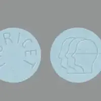 Fioricet (Acetaminophen, butalbital, and caffeine [ a-seet-a-min-oh-fen, bue-tal-bi-tal, and-kaf-een ])-FIORICET 3 head profile-acetaminophen 325mg / butalbital 50mg / caffeine 40mg-Blue-Round