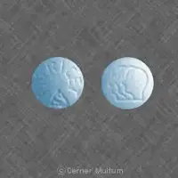 Fioricet (Acetaminophen, butalbital, and caffeine [ a-seet-a-min-oh-fen, bue-tal-bi-tal, and-kaf-een ])-FIORICET S LOGO-325 mg / 50 mg / 40 mg-Blue-Round