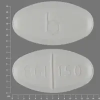 Flecainide (Flecainide [ flek-a-nide ])-b 861 150-150 mg-White-Oval