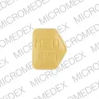 Flexeril (Cyclobenzaprine [ sye-kloe-ben-za-preen ])-FLEXERIL MSD 931-10 mg-Yellow-Five-sided