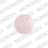 Fluconazole (Fluconazole (oral/injection) [ floo-koe-na-zole ])-54 104-100 mg-Pink-Round