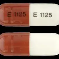 Flutamide (Flutamide (oral) [ floo-ta-mide ])-E 1125 E 1125-125 mg-Brown & White-Capsule-shape