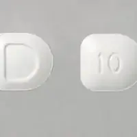 Focalin (Dexmethylphenidate [ dex-meth-il-fen-i-date ])-D 10-10 mg-White-U-shape