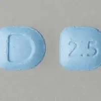 Focalin (Dexmethylphenidate [ dex-meth-il-fen-i-date ])-D 2.5-2.5 mg-Blue-U-shape