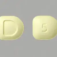 Focalin (Dexmethylphenidate [ dex-meth-il-fen-i-date ])-D 5-5 mg-Yellow-U-shape