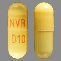 Focalin xr (Dexmethylphenidate [ dex-meth-il-fen-i-date ])-NVR D10-10 mg-Brown-Capsule-shape