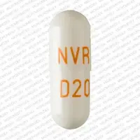 Focalin xr (Dexmethylphenidate [ dex-meth-il-fen-i-date ])-NVR D20-20 mg-White-Capsule-shape