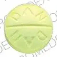 Folic acid (Folic acid [ foe-lik-as-id ])-5216 DAN DAN-1 mg-Yellow-Round